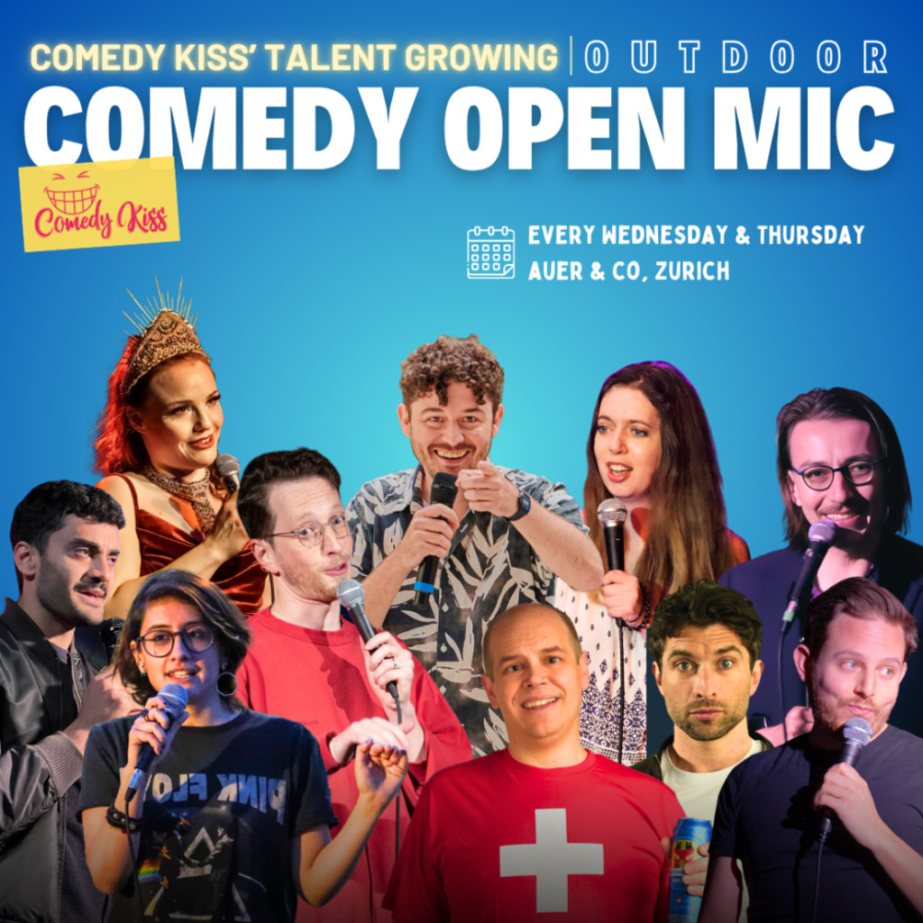 Thursday Outdoor Open Mic Comedy, Zurich