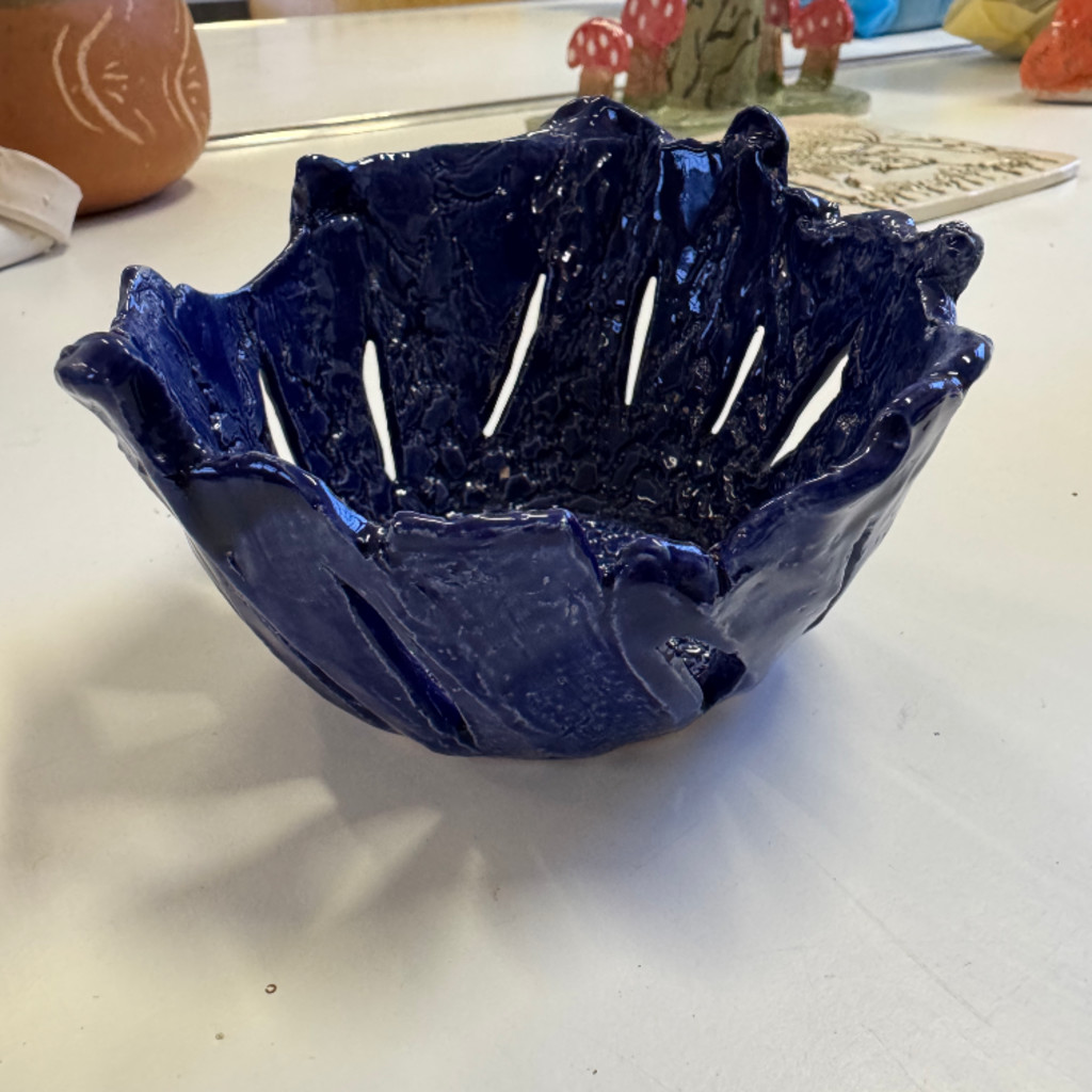 a pottery bowl