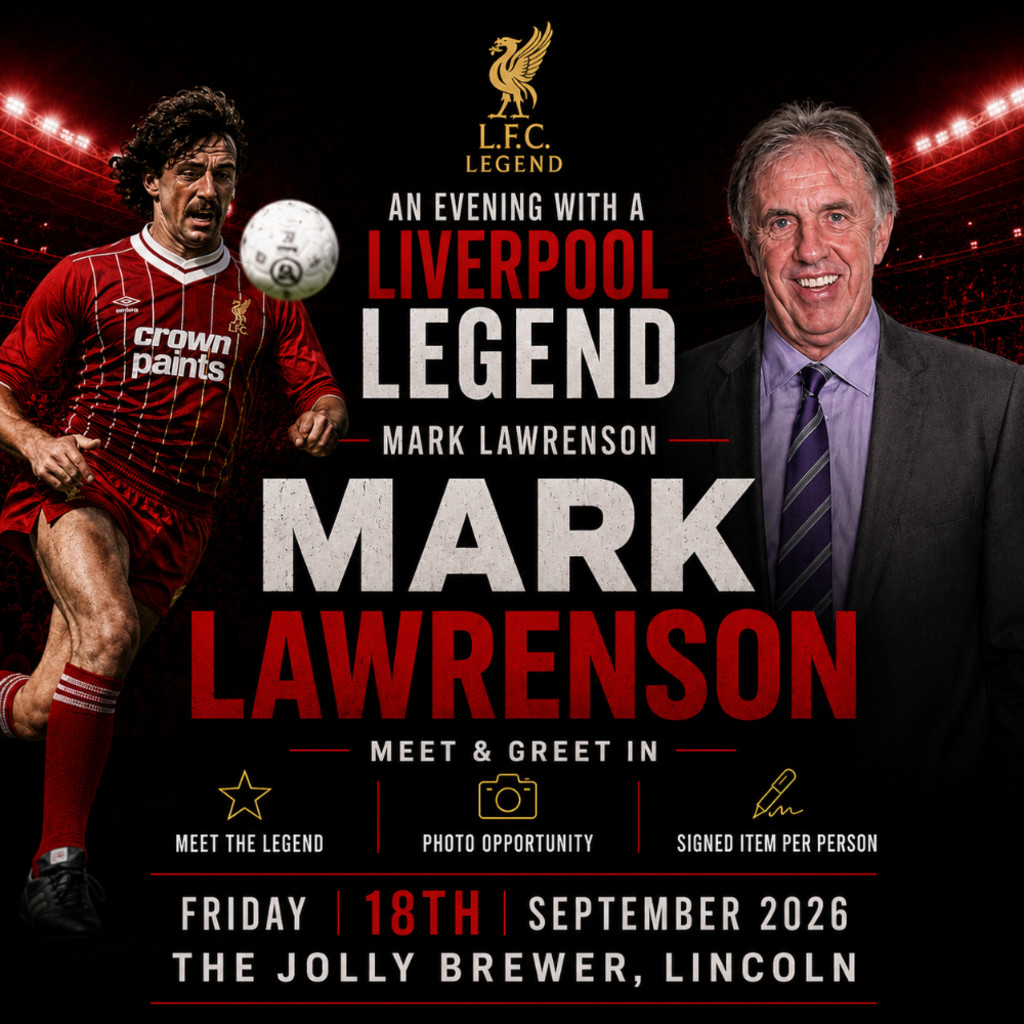 ⚽ AN EVENING WITH LIVERPOOL LEGEND MARK LAWRENSON ⚽
