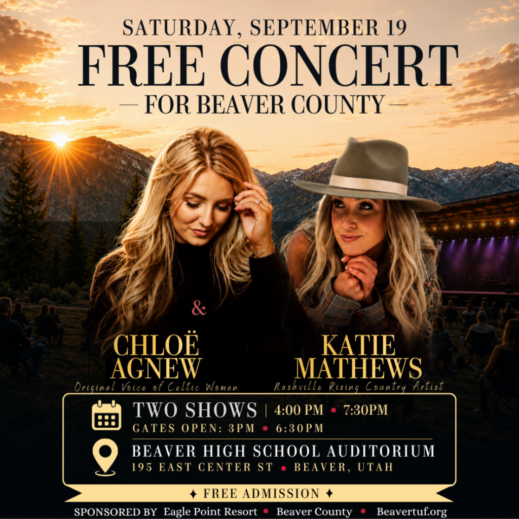 Chloë Agnew & Katie Mathews at Beaver High school Auditorium | Beaver, Utah