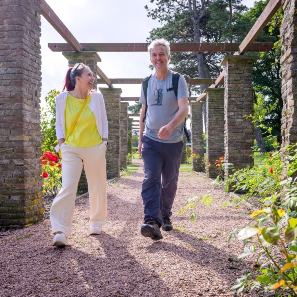 Man and Woman on a walk