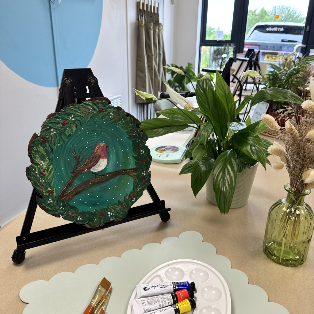 Log Wreath Painting Workshop - Kelsall