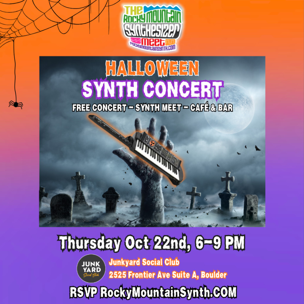 Banner for #164 Halloween Groovebox Invasion - Free Concert & Synth Meet - Drinks