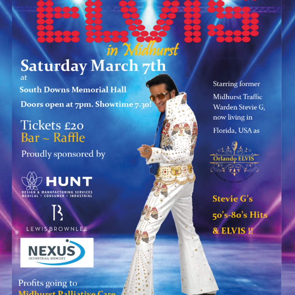Elvis in Midhurst Live! Presented by Midhurst & Petworth Rotary