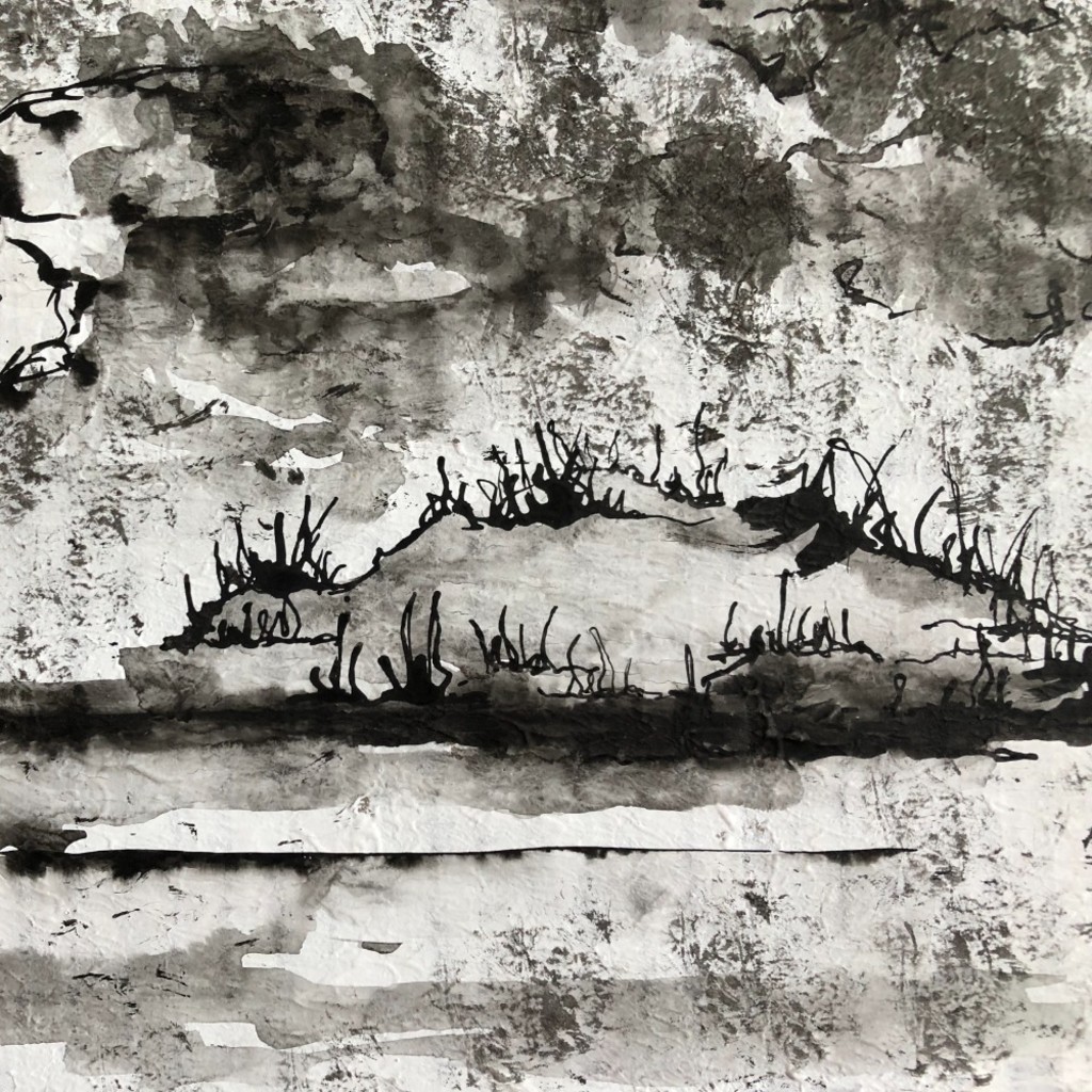 Freehand sketching at Firestone Bay