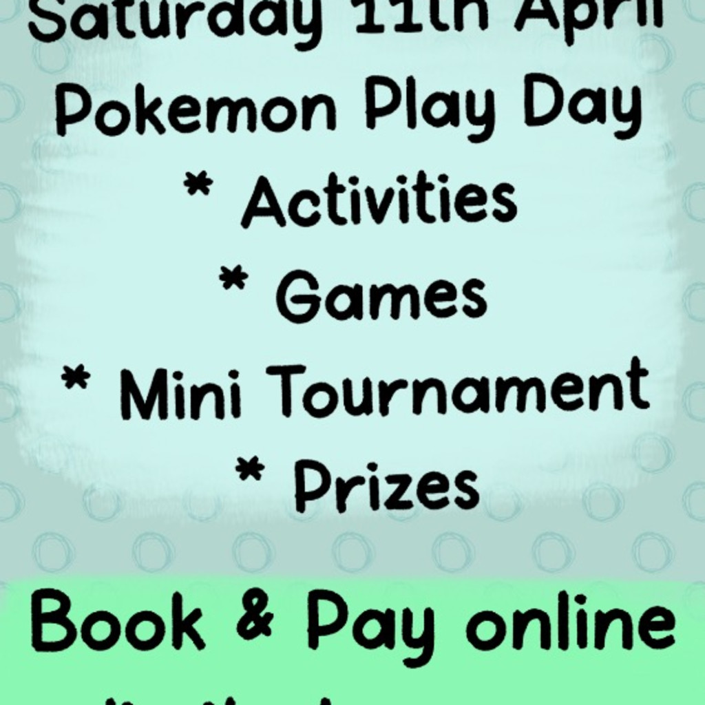 Pokemon stay & play day