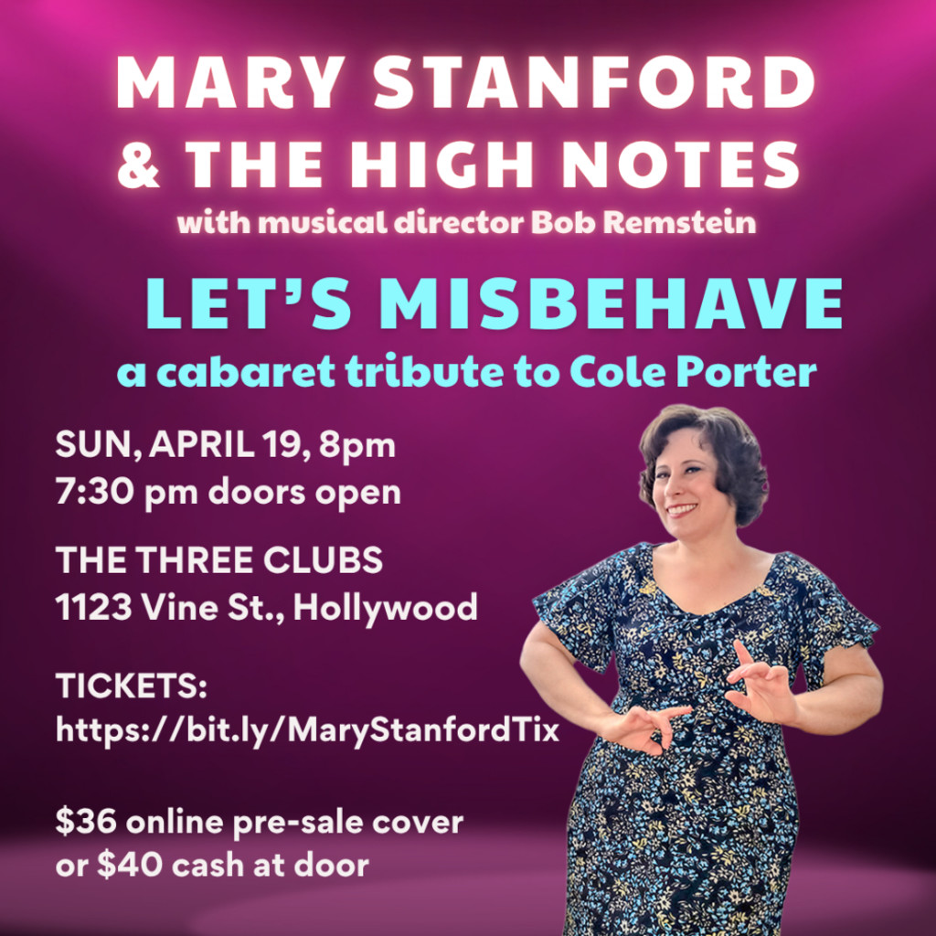 A poster for the show, featuring a dancing woman dressed in a 1930s evening gown.