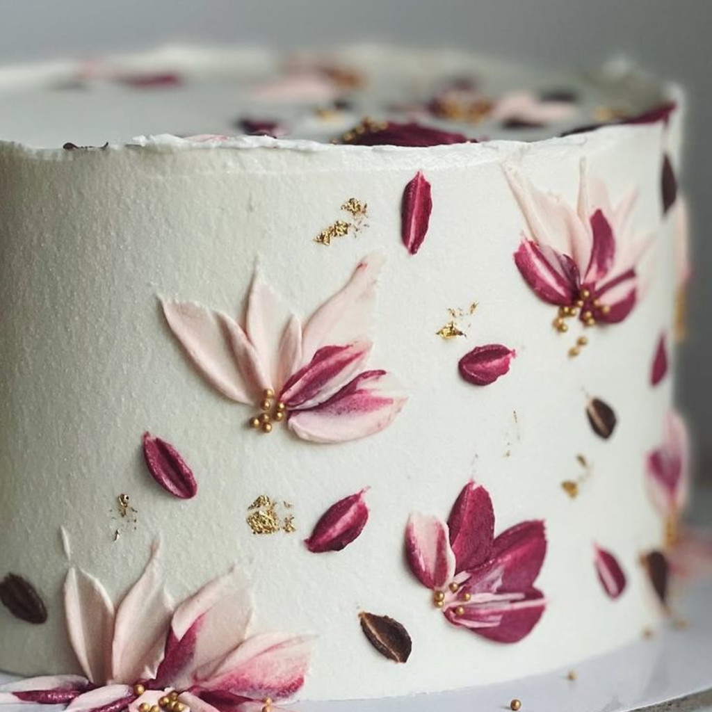 Buttercream Hand-Painted Cake