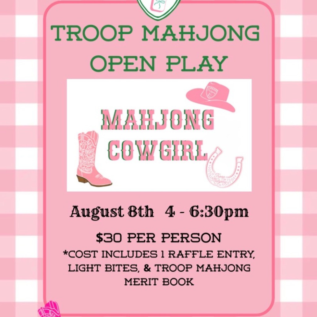 Monthly Open Play Troop Mahjong