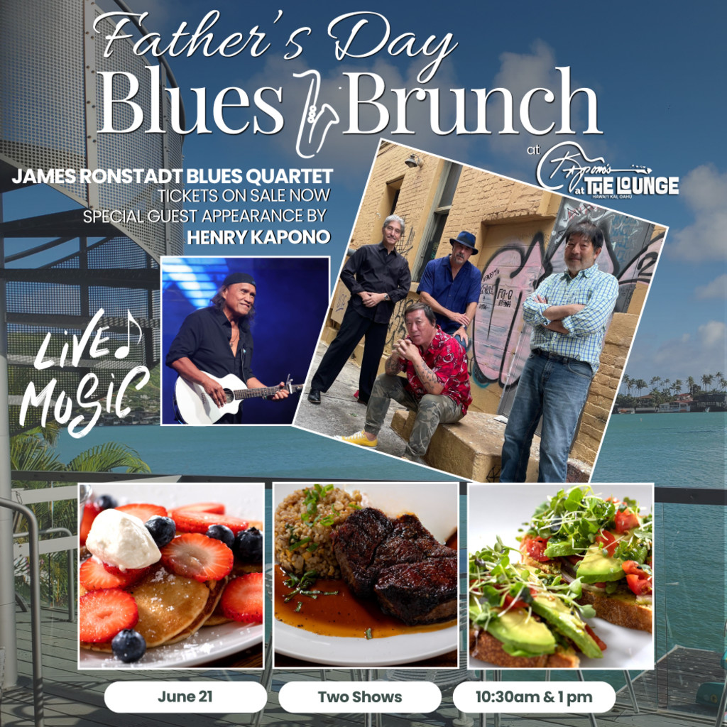 June 21, 2026 | The Lounge - 1st Show (10:00am) | Father’s Day Blues Brunch - James Ronstadt Blues Quartet