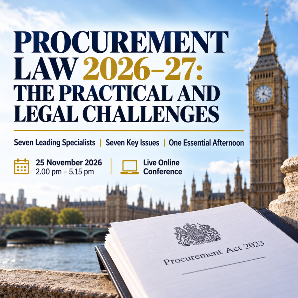 Procurement Law Update 2026-27. Live Online Conference