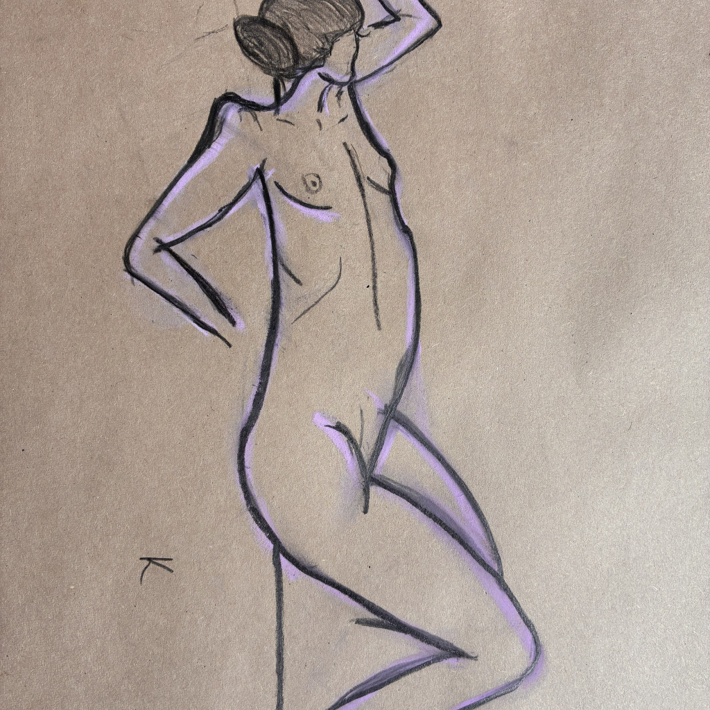 Life drawing by @kmblifedraw