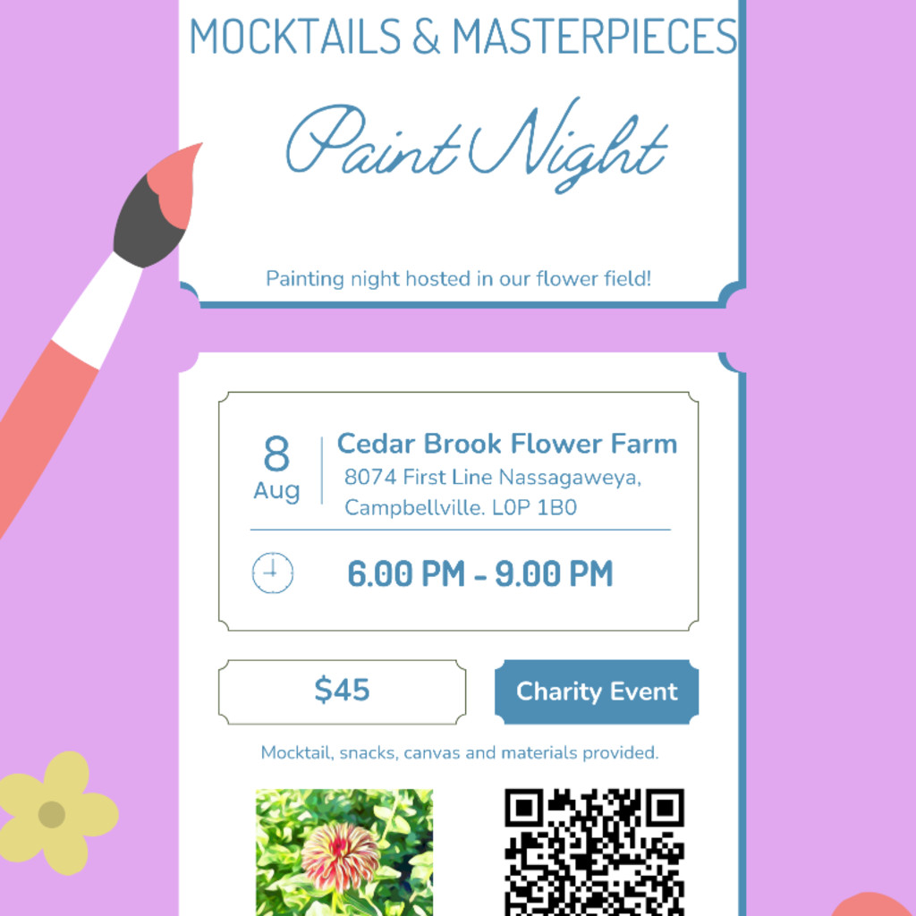 Mocktails & Masterpieces - Paint Night!