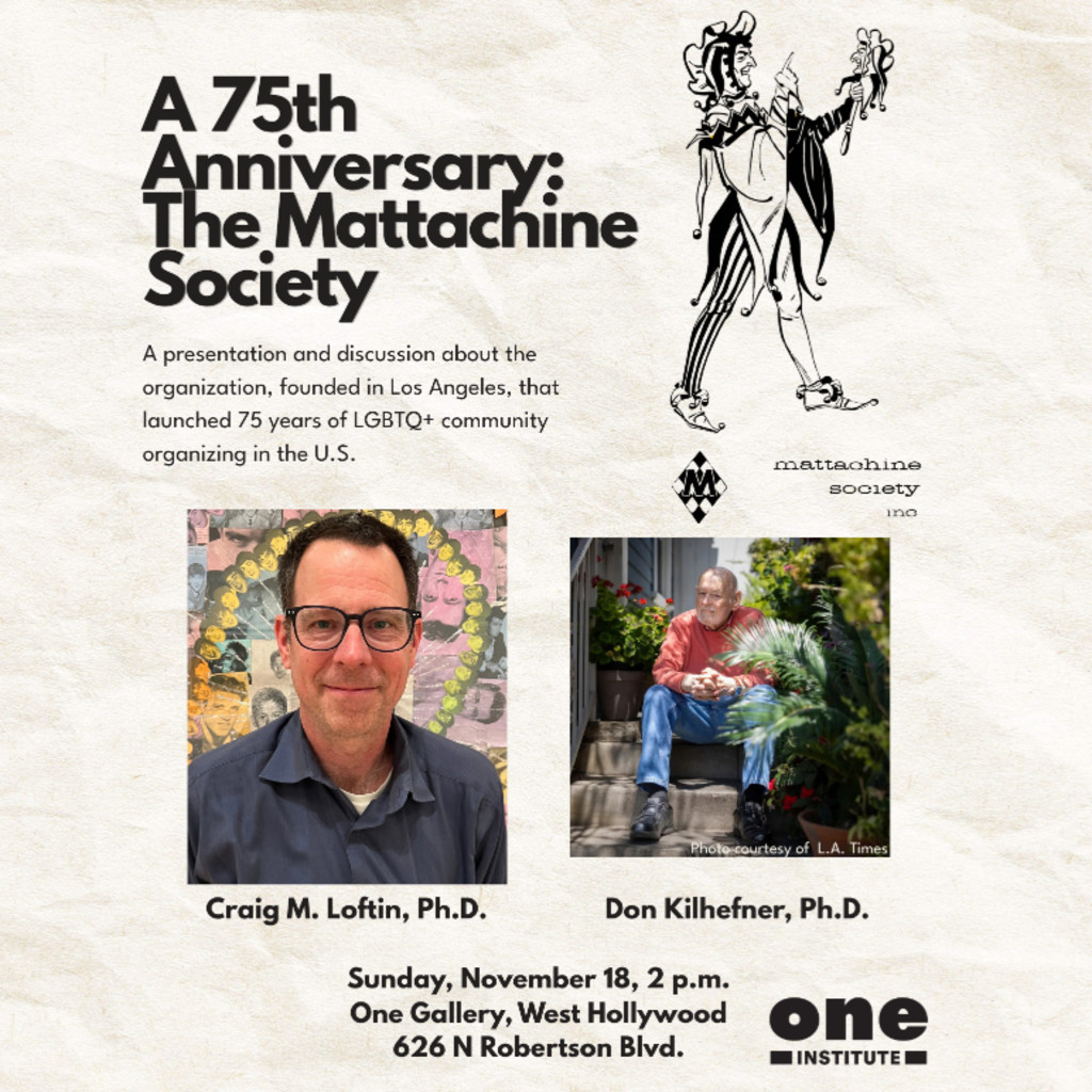 A 75th Anniversary: The Mattachine Society
