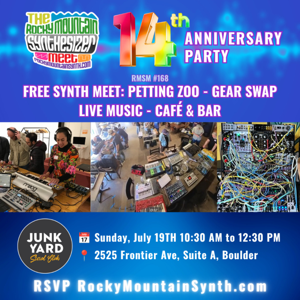 Poster for Rocky Mountain Synthesizer Meet 13th Anniversary Party