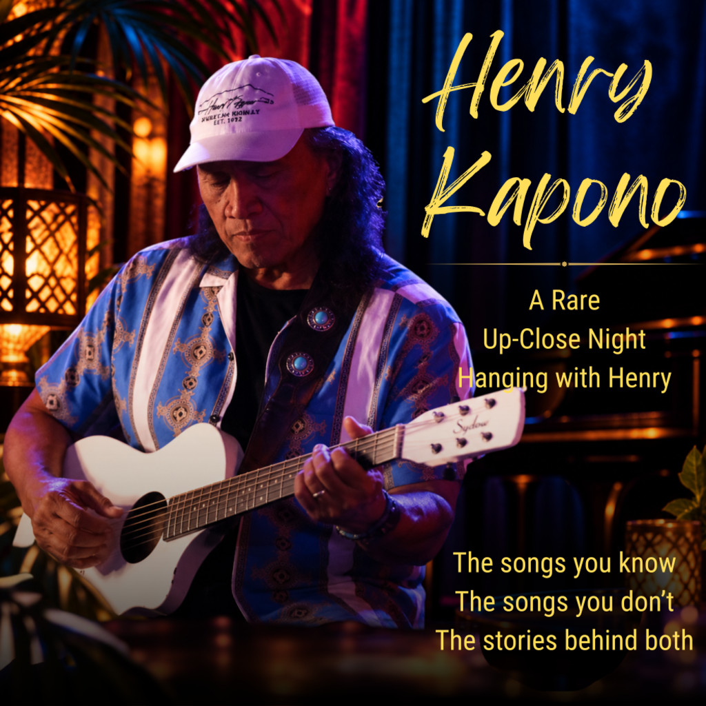 Oct 10, 2026 | Upstairs at The Velvet Monkey - 2nd Show (8:00pm) | Henry Kapono - Singer / Songwriter