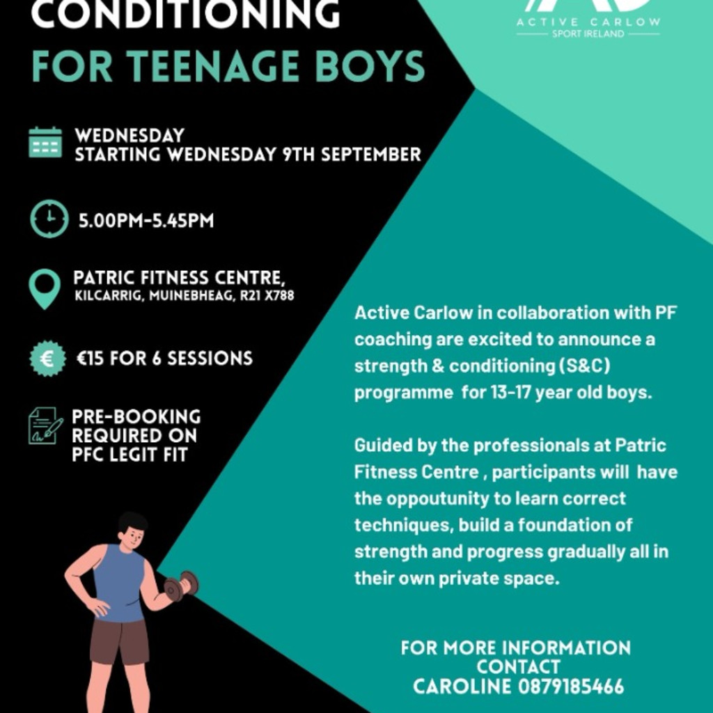 Beginner Strength and Conditioning(S&C) Programme for Teenage boys