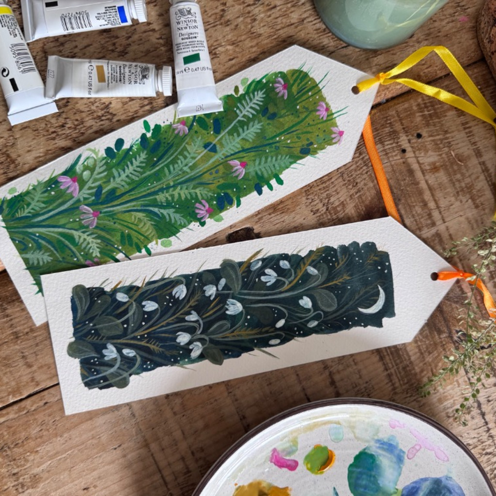 Gouache Bookmark Workshop