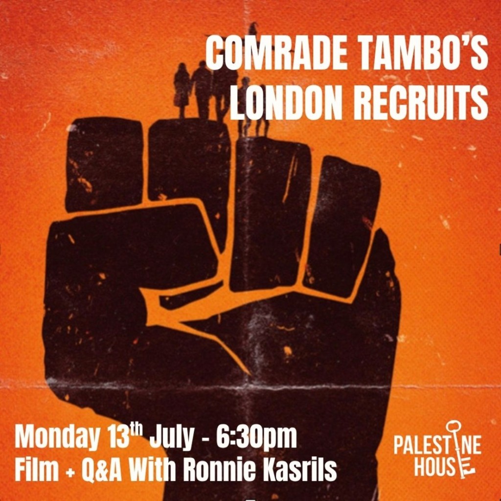 Comrade Tambo’s London Recruits + Q&A with Ronnie Kasrils