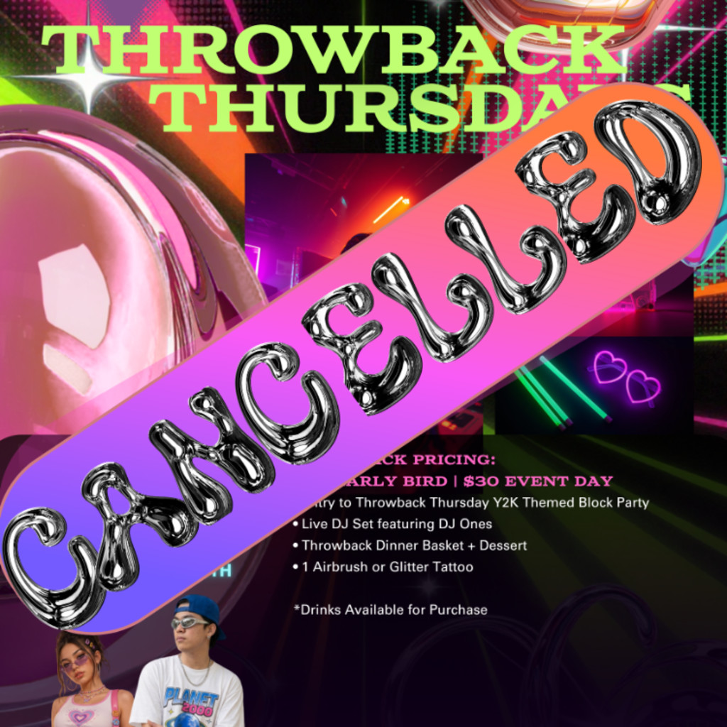 THROWBACK THURSDAYS Y2K NIGHT MARKET + DANCE PARTY