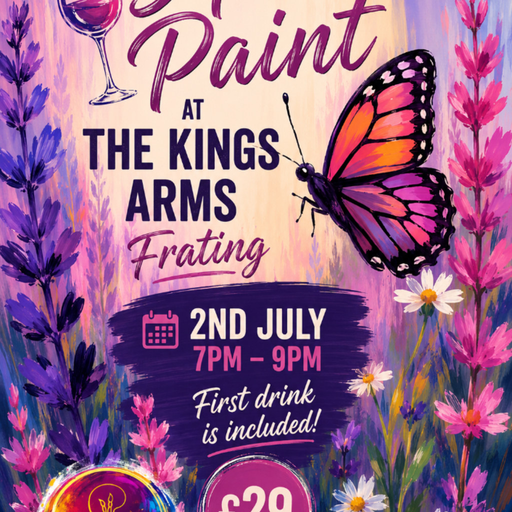 Sip & Paint Lilac Butterfly