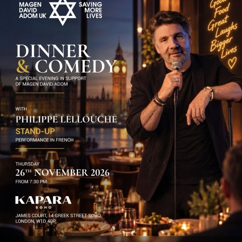 Dinner & Comedy in aid of Magen David Adom