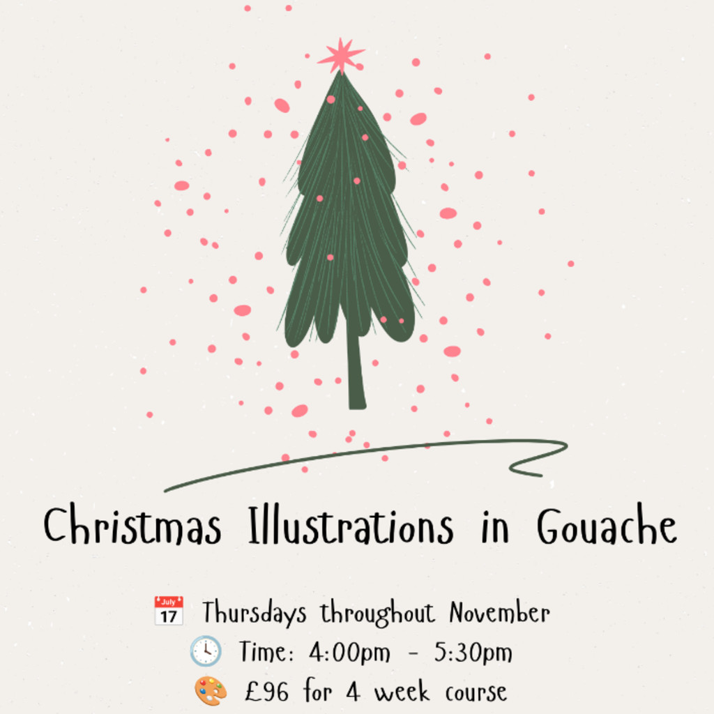 Christmas Illustrations in Gouache: A 4-Week Course 🎄🎨