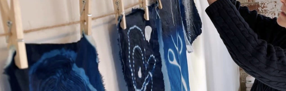 Beyond Blueprints: Cyanotype on Fabric w/ Viktorsha Uliyanova