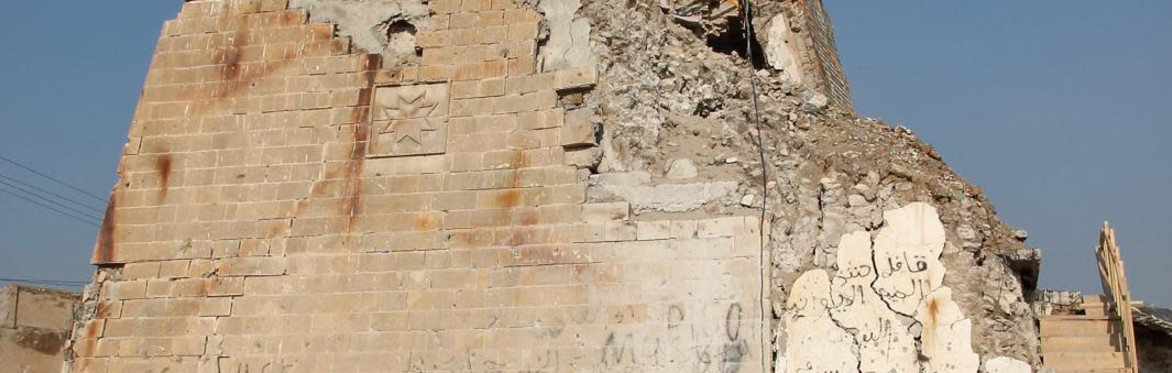 Hadani at the al Hadba minaret in Mosul's Al Nuri Mosque 2019
