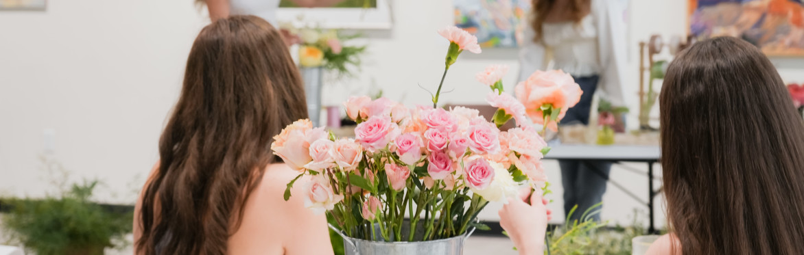 Summer Flower Workshop - Sip & Bloom Floral Experience