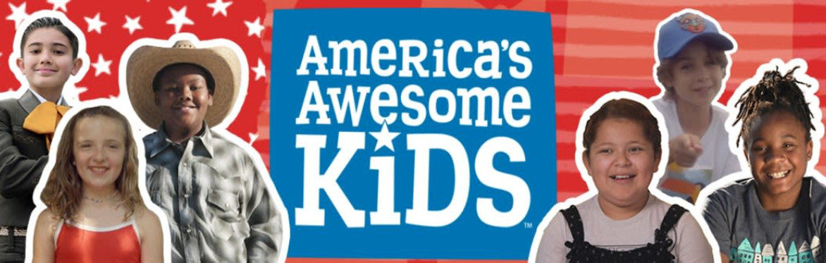 PBS KIDS All Across American with the characters from City Island, the City Island Logo, a red and gray train speeding along the tracks of a curved stylized animated earth with blue ocean, green fores