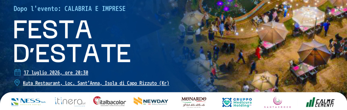CalabrIA e Imprese: Costruiamo il vantaggio competitivo - Festa d'Estate 2026