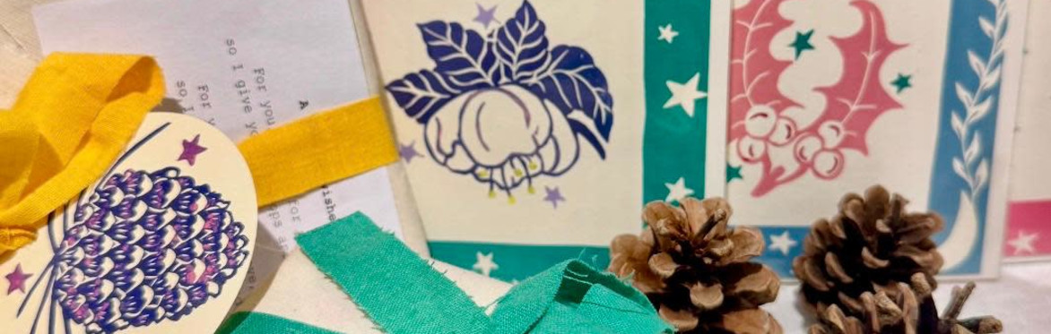 Christmas Printmaking with Katie May of Fleur De Coeurs
