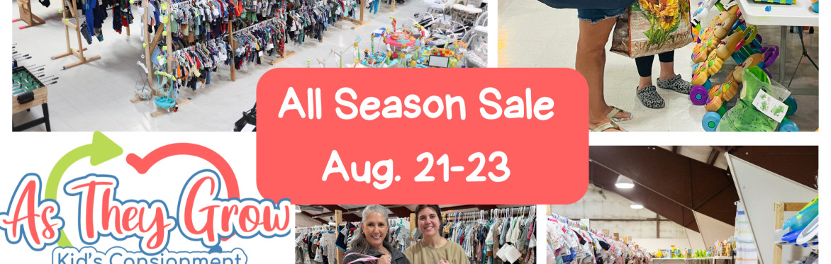 As They Grow Back To School/All Seasons  Sale