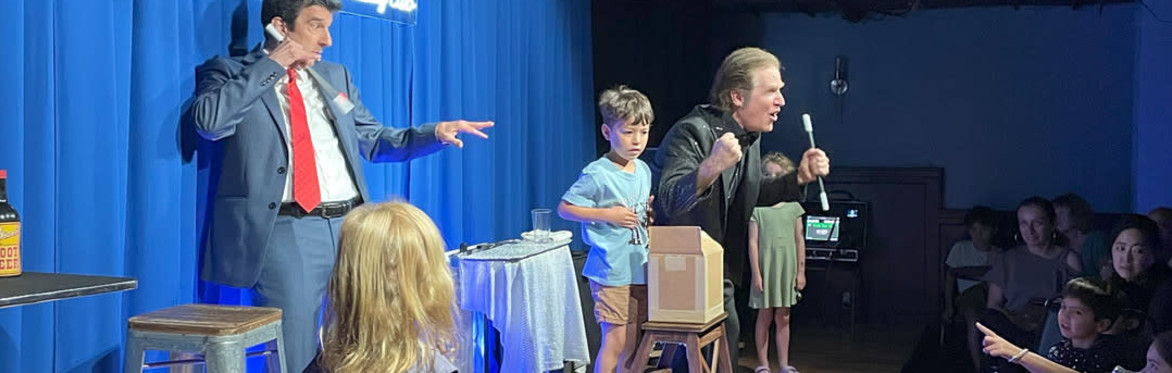 Levitating kid at the Broadway Magic Hour!