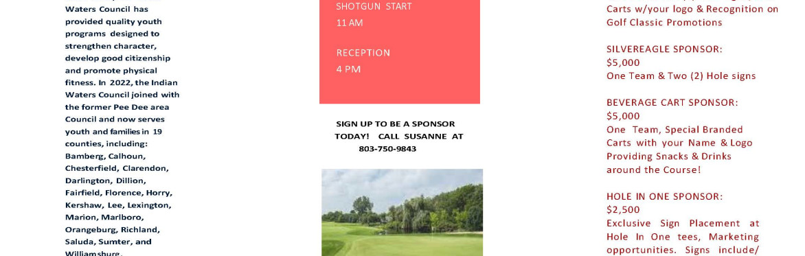 52nd annual Benefit Golf Tournament Indian Waters Council - Scouting America
