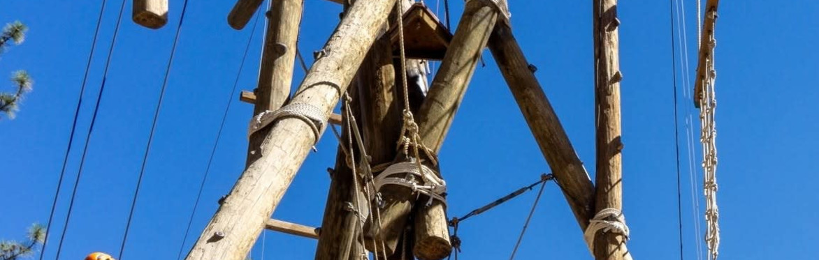 An image of a part of the Ropes Course from Pathfinder Facebook photos