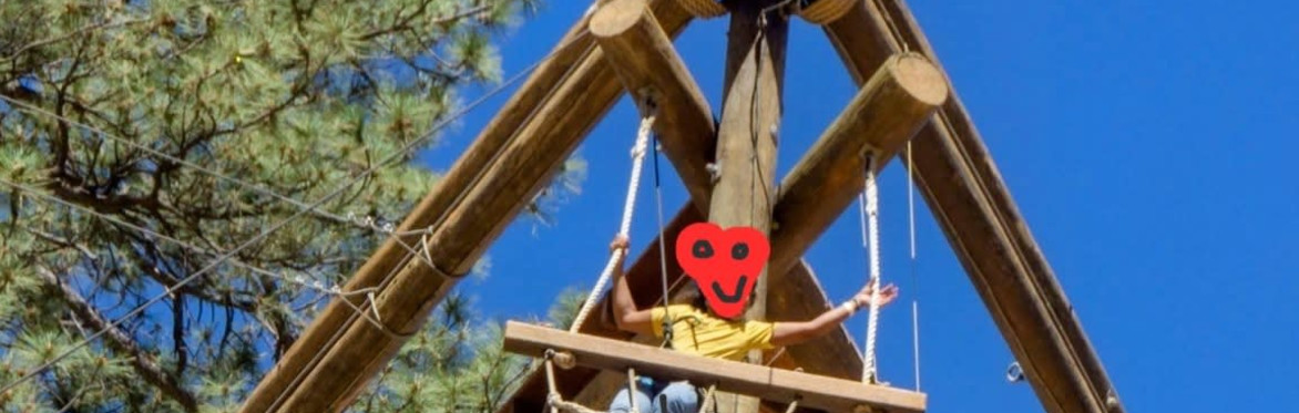An image of a part of the Ropes Course from Pathfinder Facebook photos