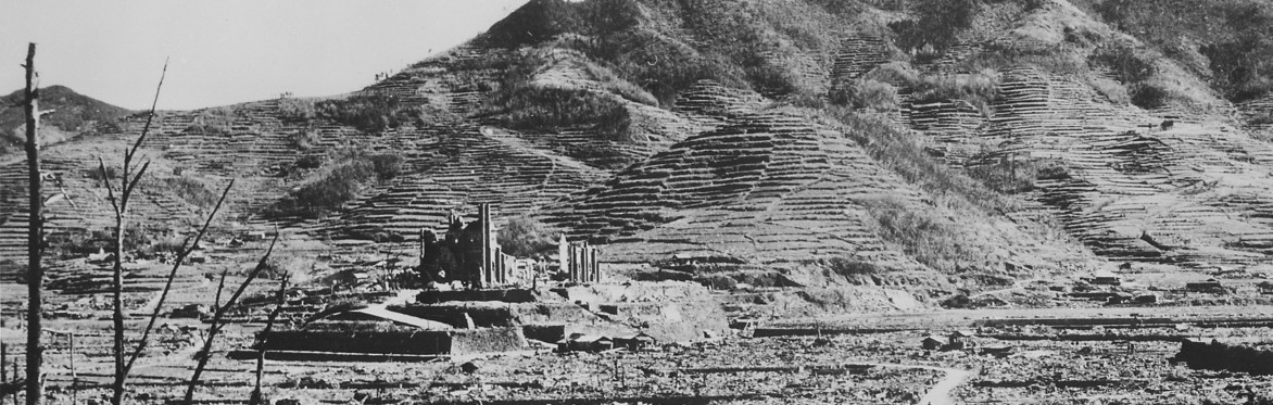 Urakami Cathedral bombed at Nagasaki