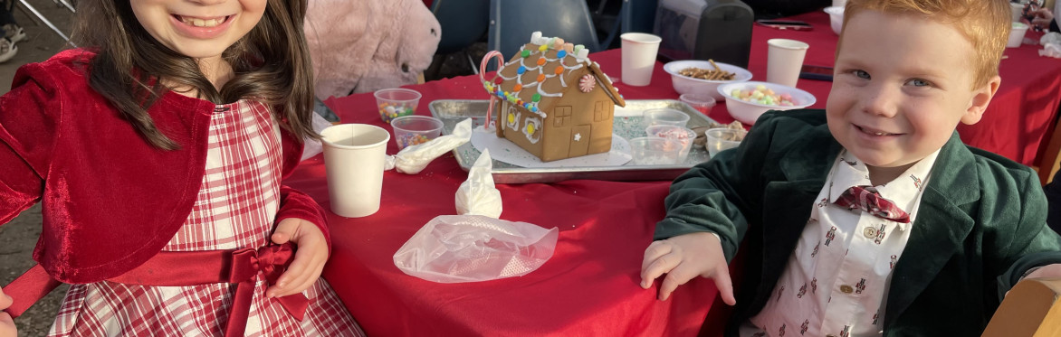 Gingerbread House Decorating in the Holiday Greenhouse