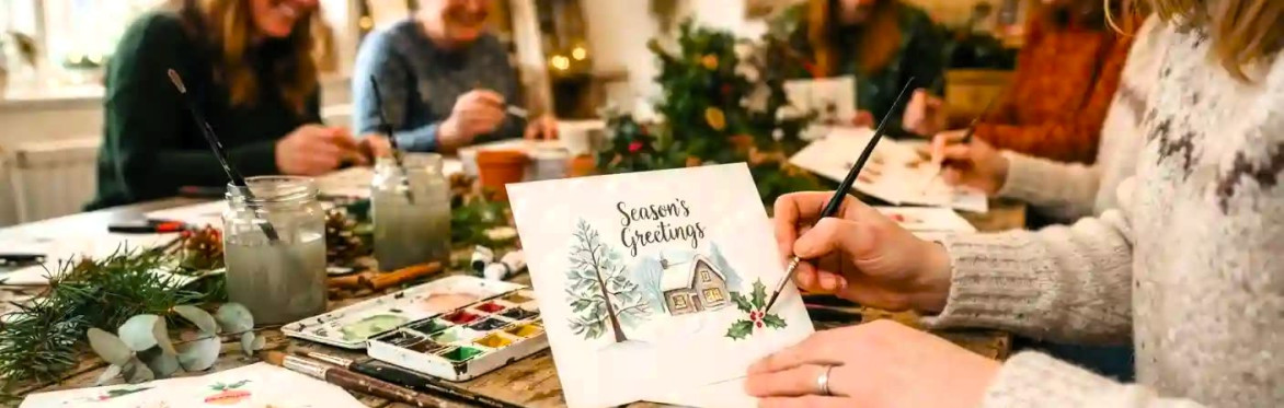 Hand Painting Christmas Cards & Papercraft Decorations Workshop. Burton Latimer
