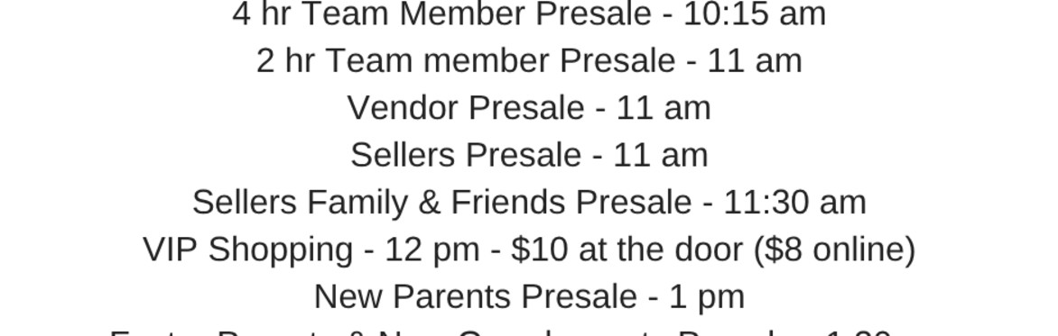 Just As Nice Consignment Sale - Fall Sale