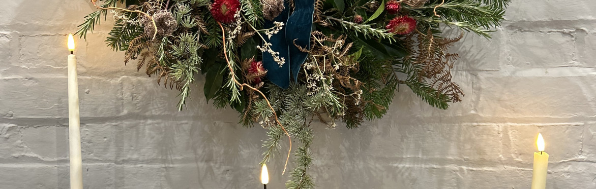 Festive Wreath Workshop with Sussex Farmhouse Flowers