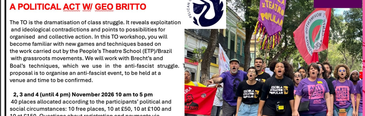 Anti-fascist Theatre of the Oppressed workshop and performance