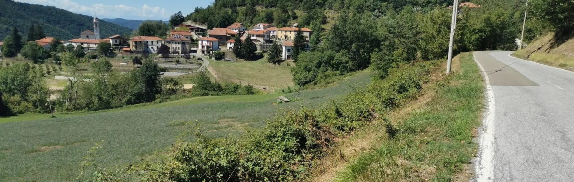 Panoramic view of the hills near Roccaverano