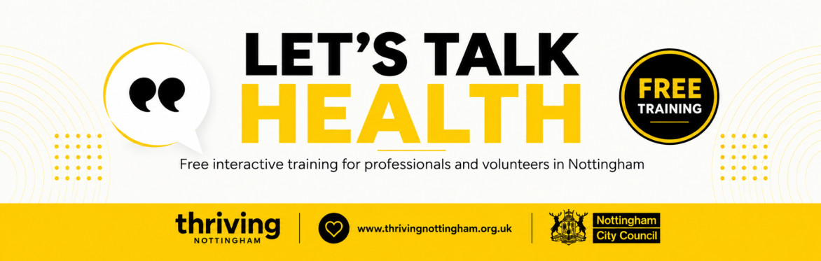 Let's Talk Health Training - Wednesday 25th November 2026