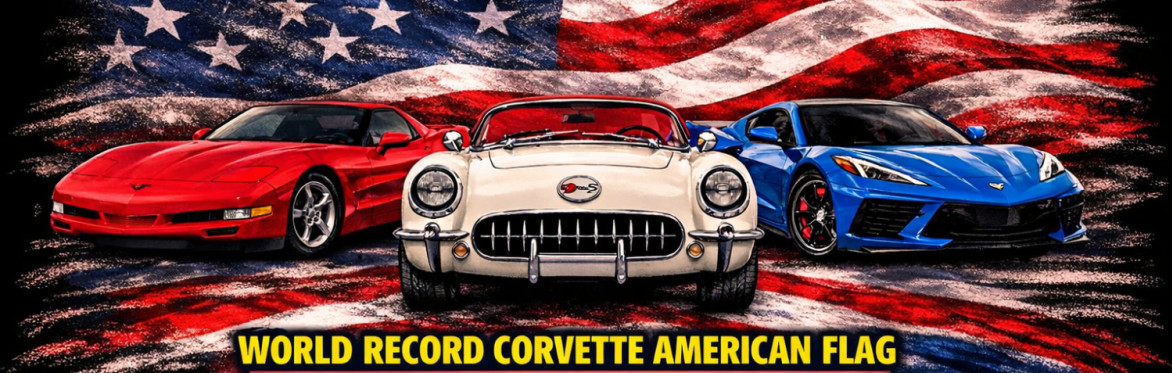 World Record Corvette American Flag Participant