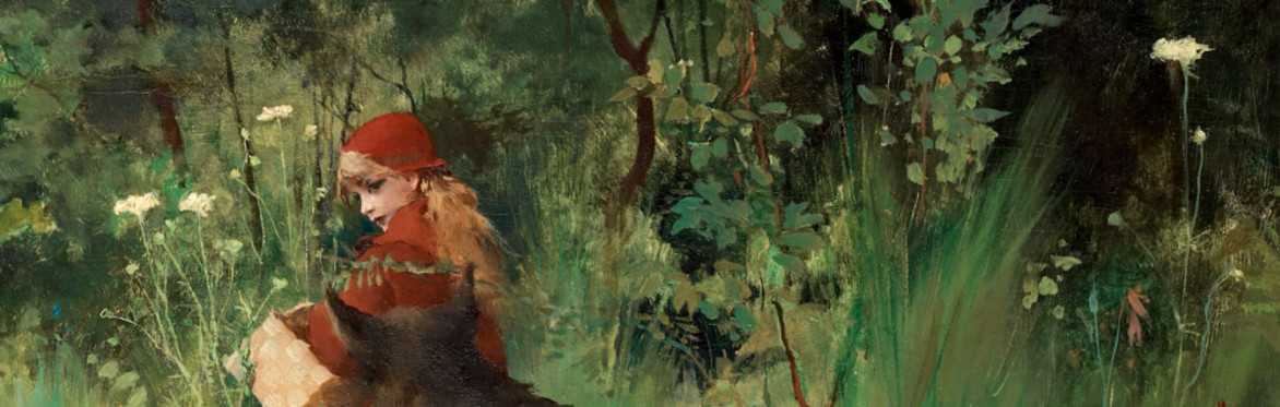 Swedish painter Carl Larsson's 1881 work, "Little Red Riding Hood"