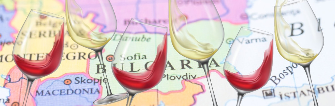 Wine glasses over central europe map