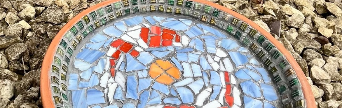Mosaic Bird Bath Workshop